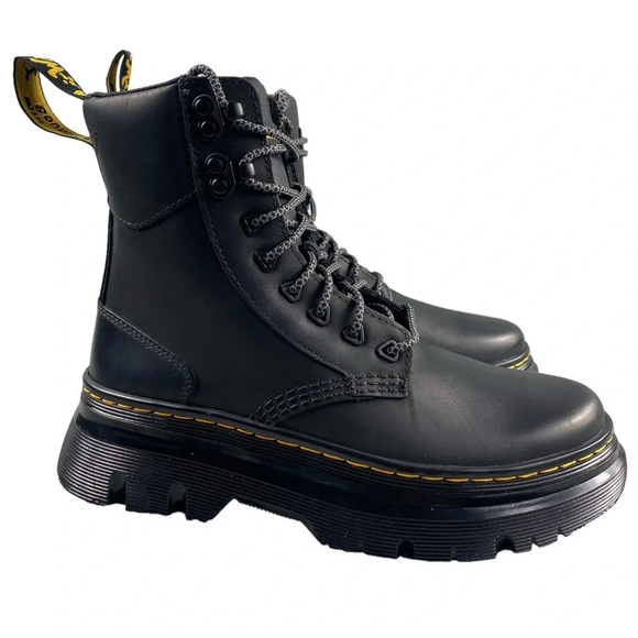 NEW DR. MARTENS Tarik Wyoming Boots Black Unisex Lace-Up Ankle Womens 7 Mens 6 - Picture 1 of 15